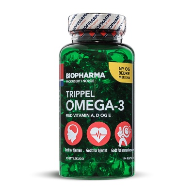 Biopharma Trippel Omega-3 144 