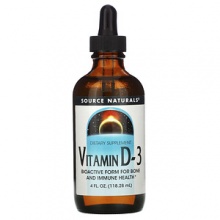  Source Naturals Vitamin D3 118 