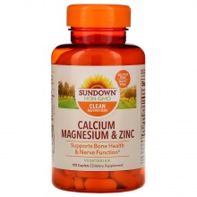 Витамины Sundown Naturals Кальций,магний,цинк 100 таблеток