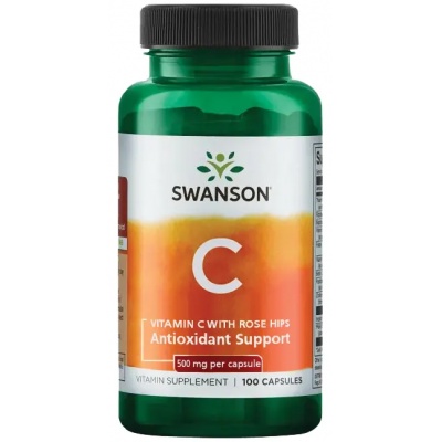  Swanson Vitamin C Rose Hips 500 mg 100 