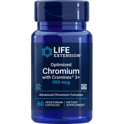  Life Extension Optimized Chromium with Crominex 3+ 500  60 